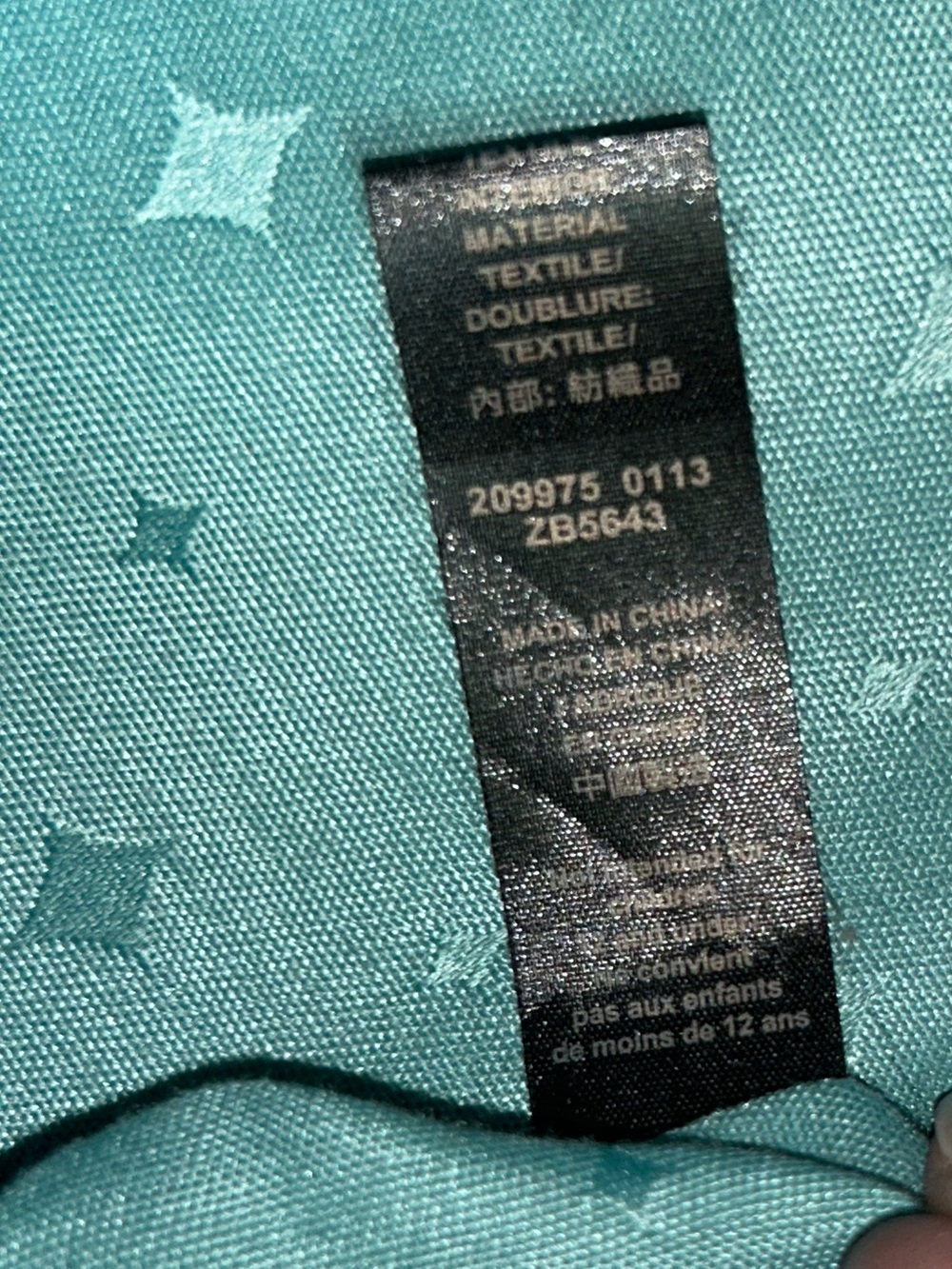 Vintage Fossil Teal Blue Pebbled Leather Shoulder Hobo Bag - Picture 12 of 16
